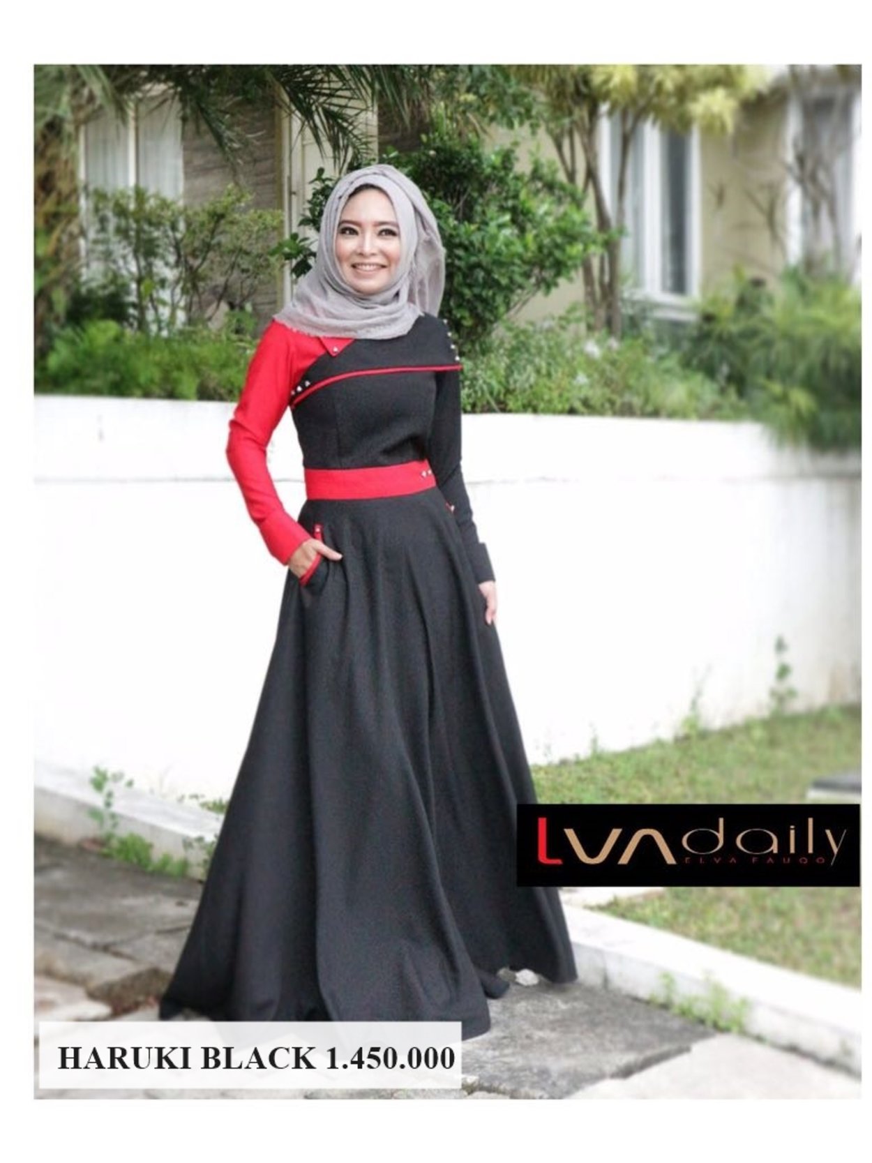 Haruki Black Haruki Black Gamis Lva Gitapelangi